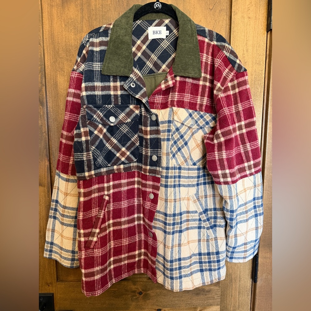 BKE flannel shacket - NEW - size L